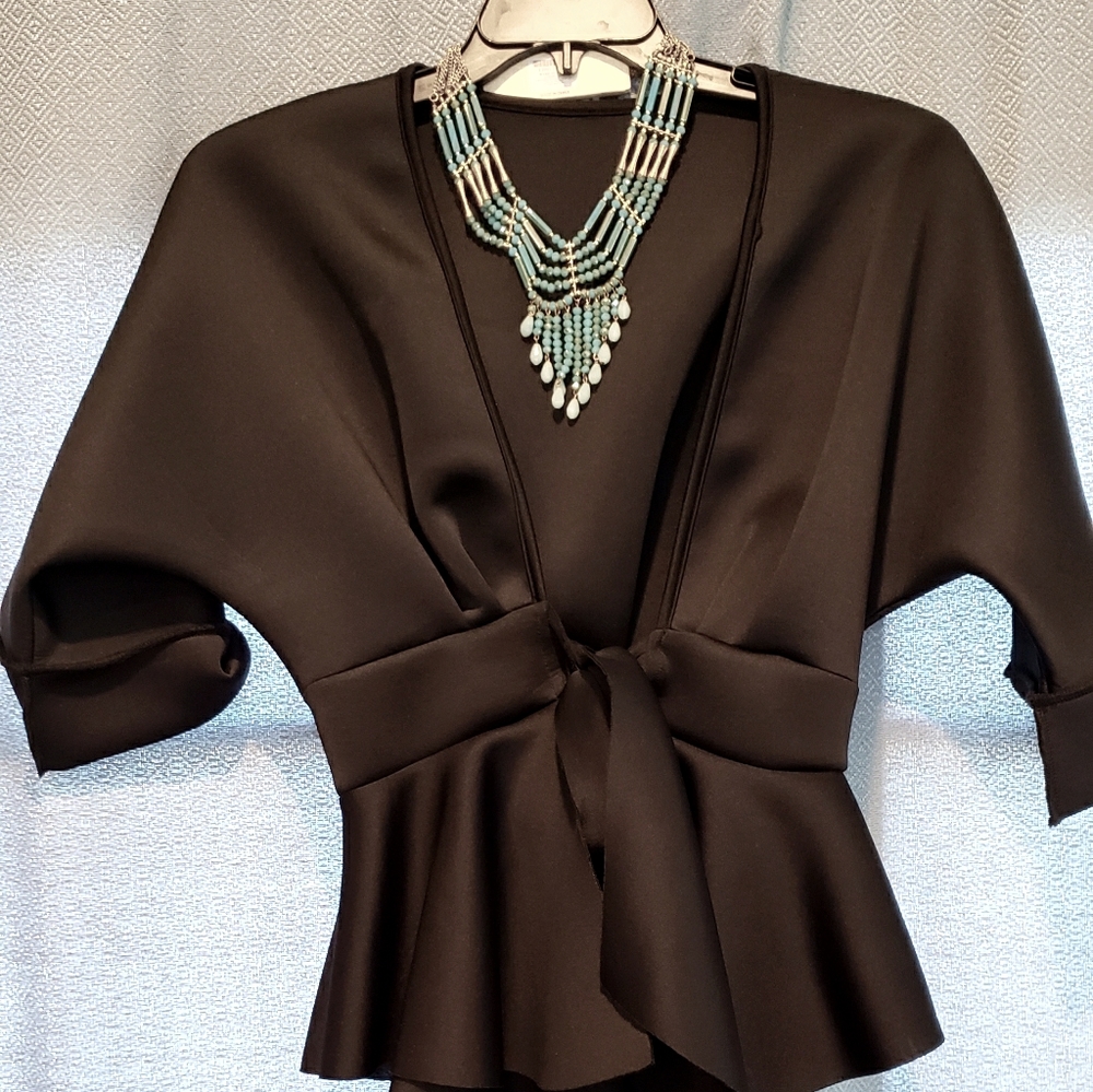Tie front jacket